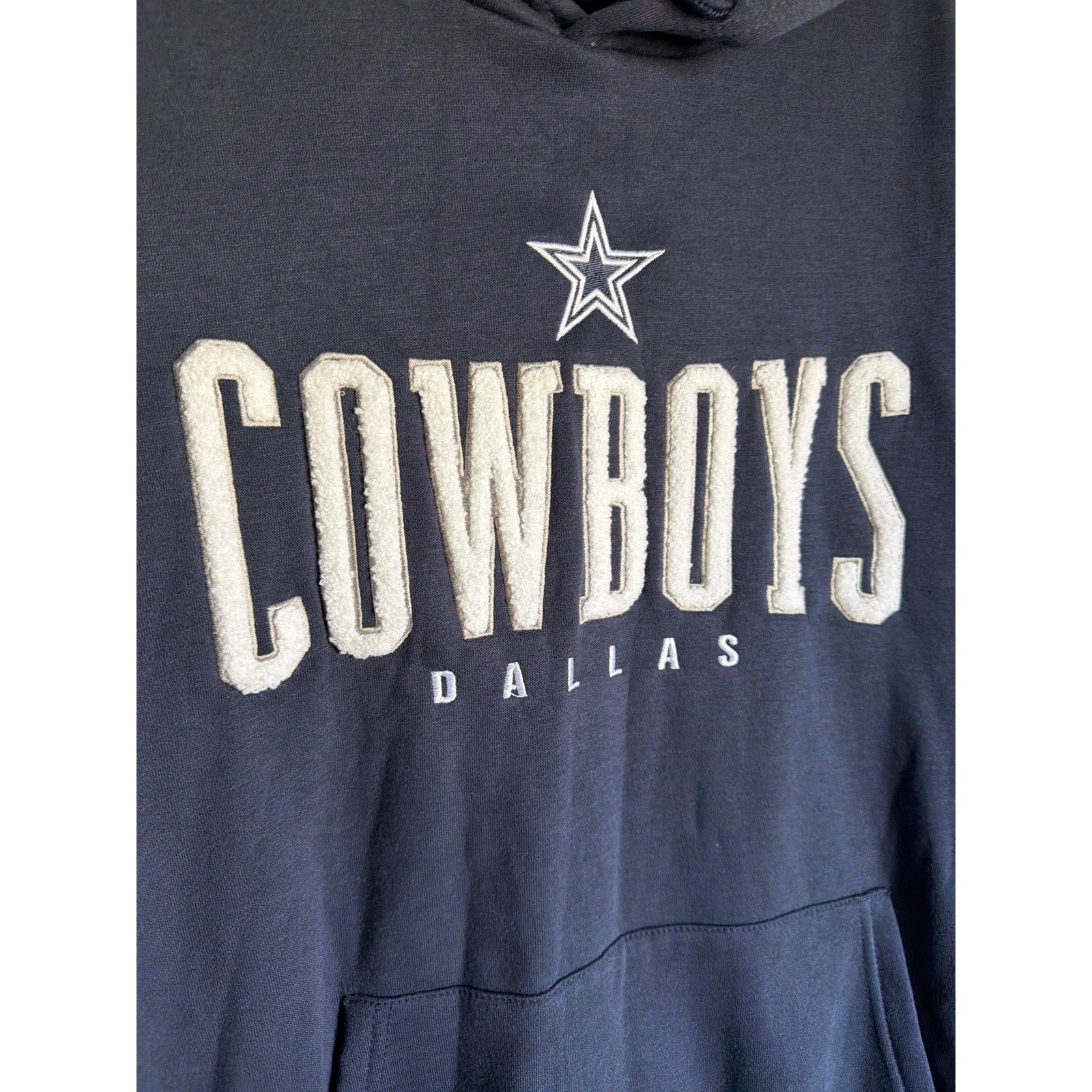 Dallas Cowboys NFL Hoodie Navy Pullover Oversized Streetwear XL