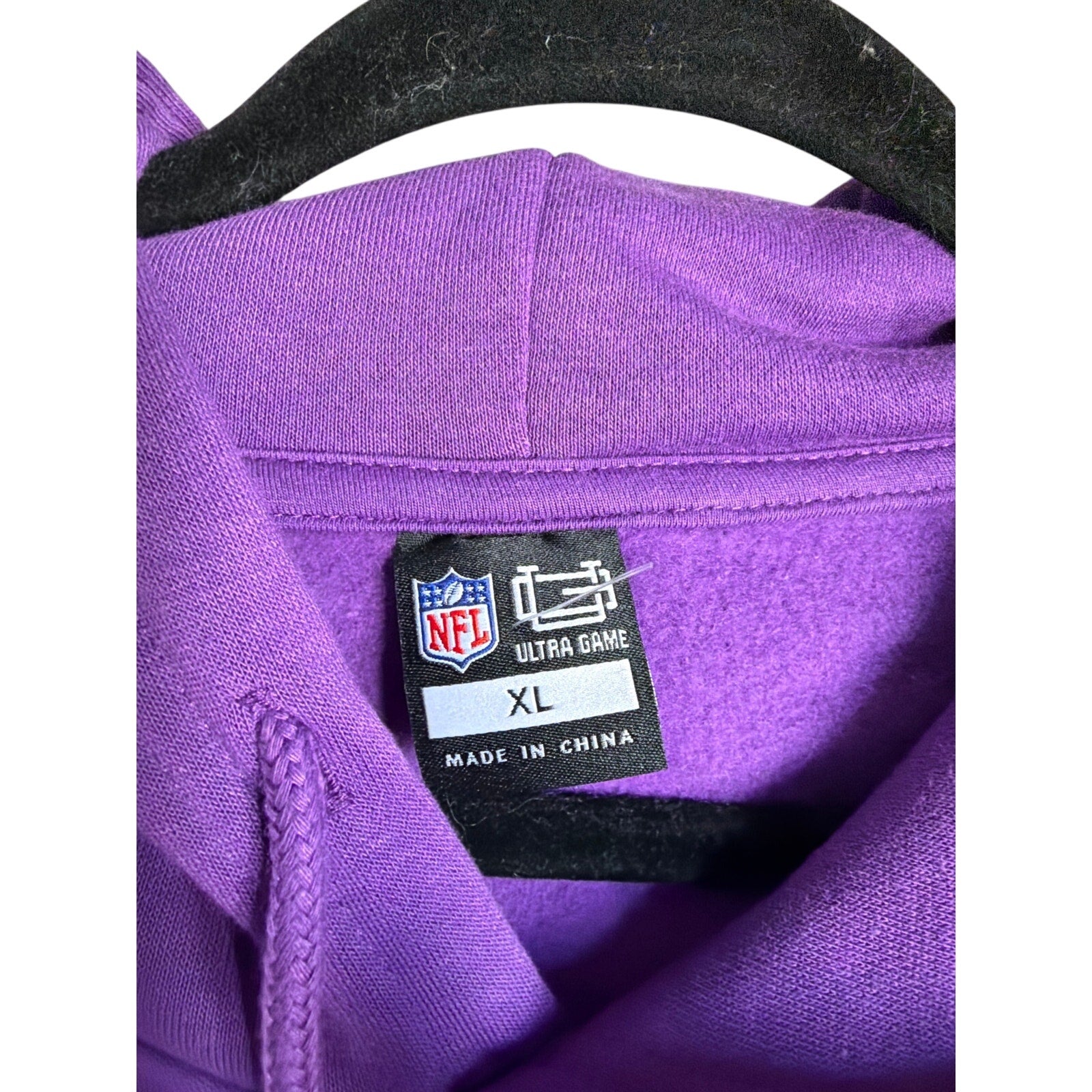 Minnesota Vikings NFL Hoodie Purple Graphic Football NWT XL