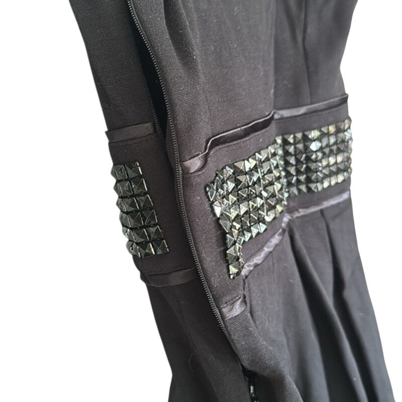 Armani Exhange Pleated Waist Applique Accent With Pockets Dress sz XS