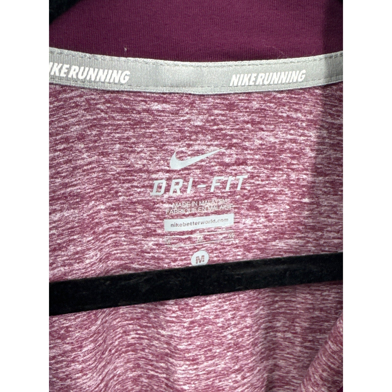 Nike Red Zip Up Thumb Hole Sweatshirt sz M