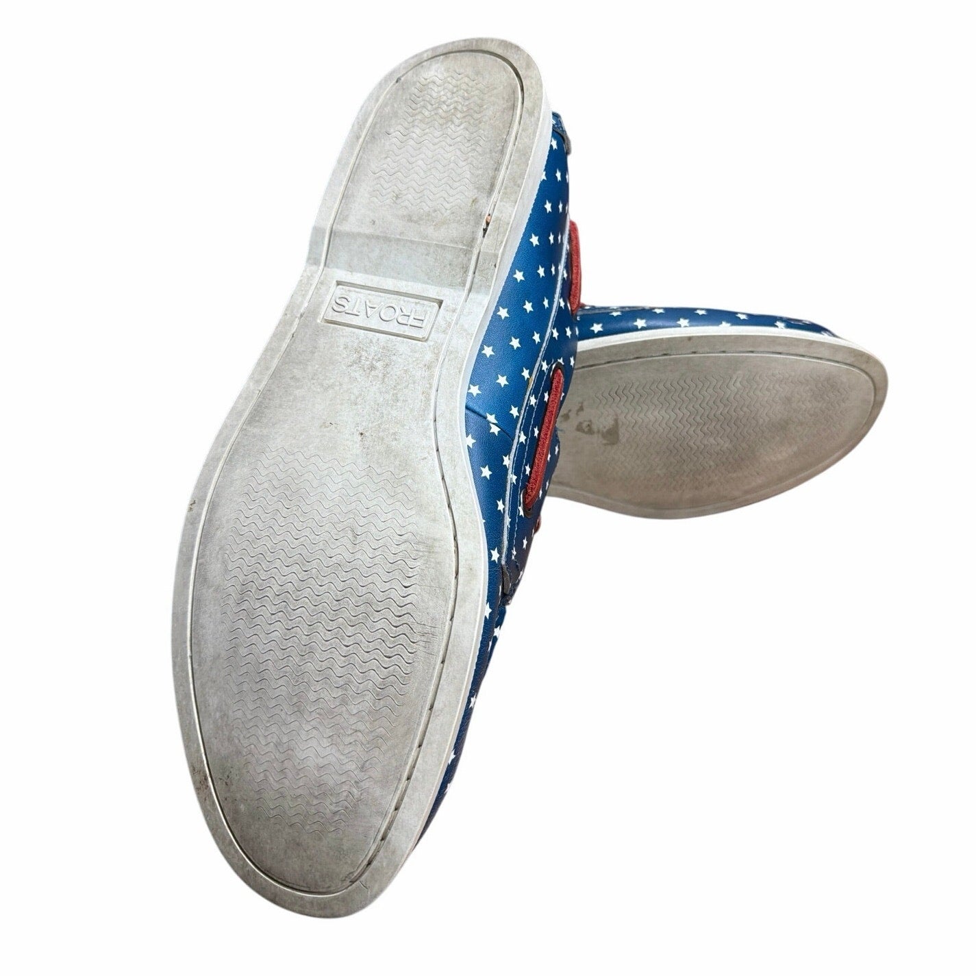 Froats Star Spangleds Boat Shoes 10.5 Americana Preppy