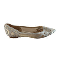 Badgley Mischka Gigi Crystal Pointed-Toe Evening Flat 6.5
