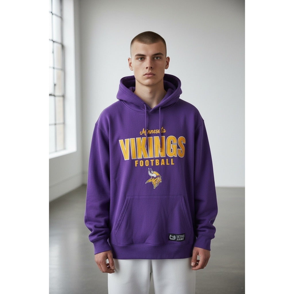Minnesota Vikings NFL Hoodie Purple Graphic Football NWT XL