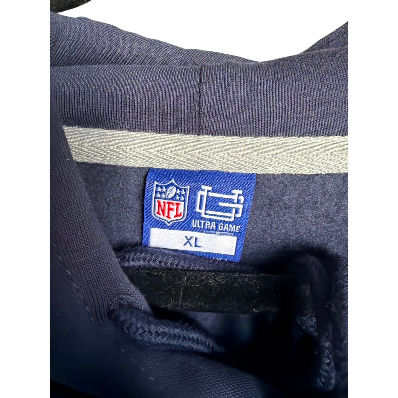 Dallas Cowboys NFL Hoodie Navy Pullover Oversized Streetwear XL