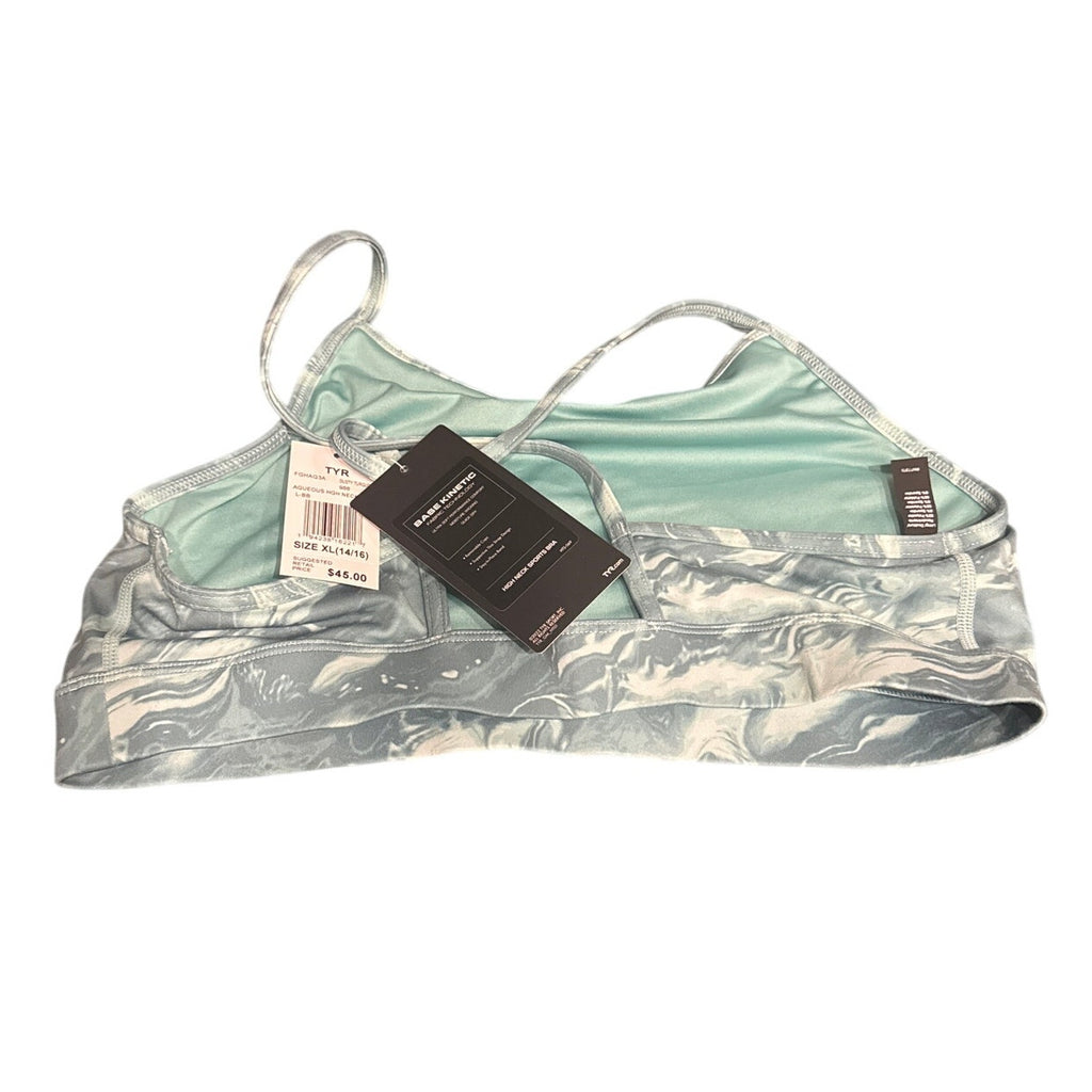 TYR Base Kinetic™ Women's High Neck Sports Bra - Aqueous XL