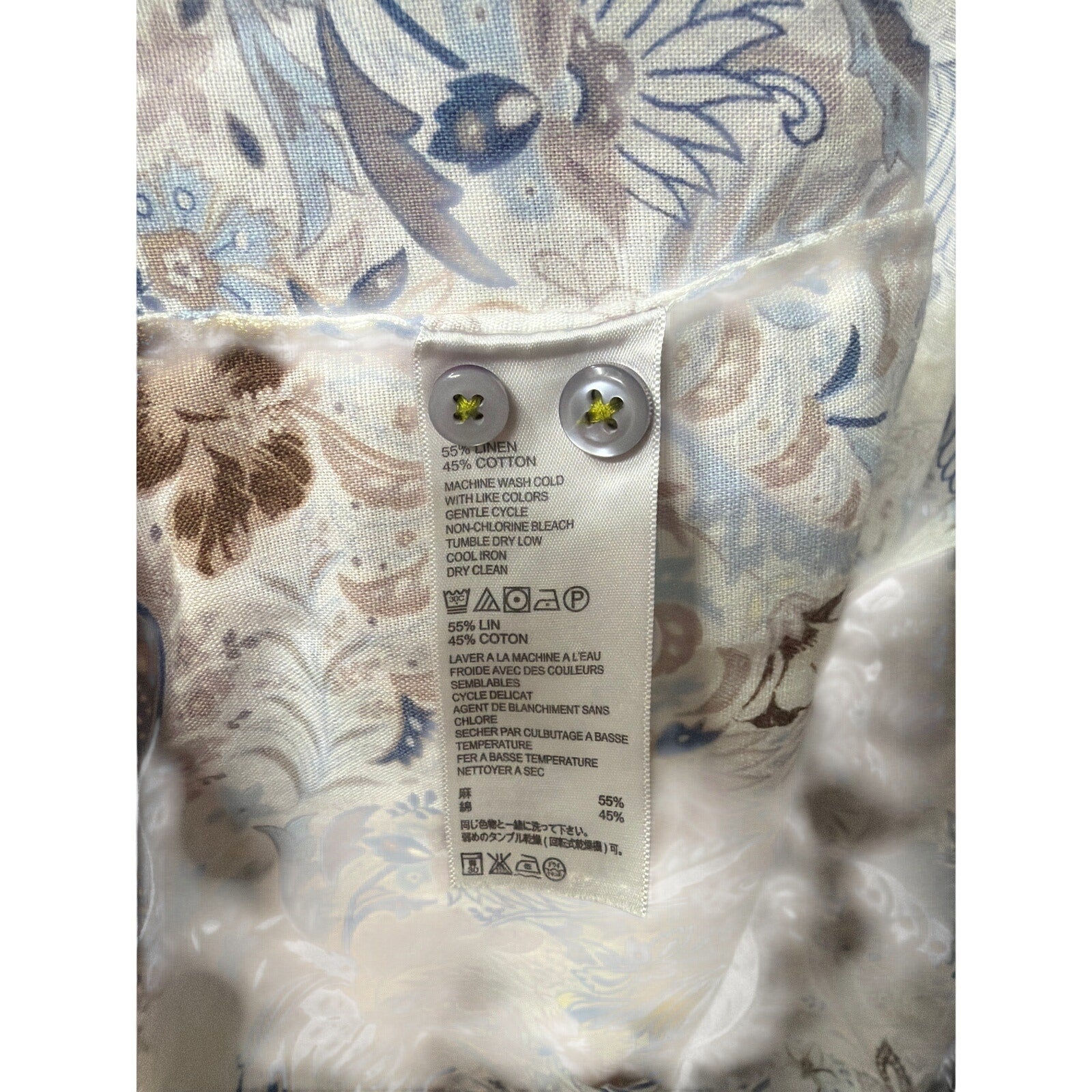 Tommy Bahama Paisley Button Down Shirt Men’s L Coastal Classic