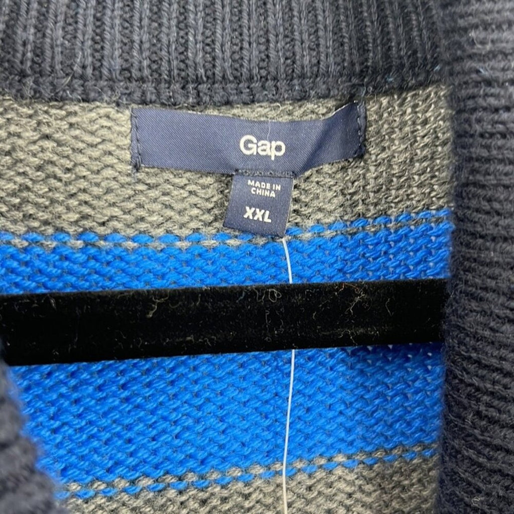 Gap Long Sleeve V-Neck Stripe 1/4 Sleeve Sweater NWT Women's SZ XXL