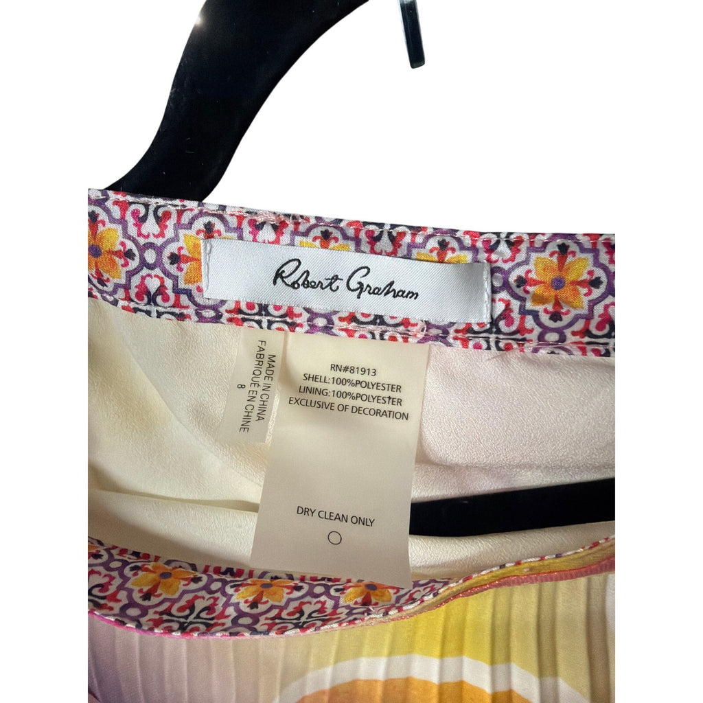 Robert Graham Romantic Coastal Chic Midi Skirt Old Money Style