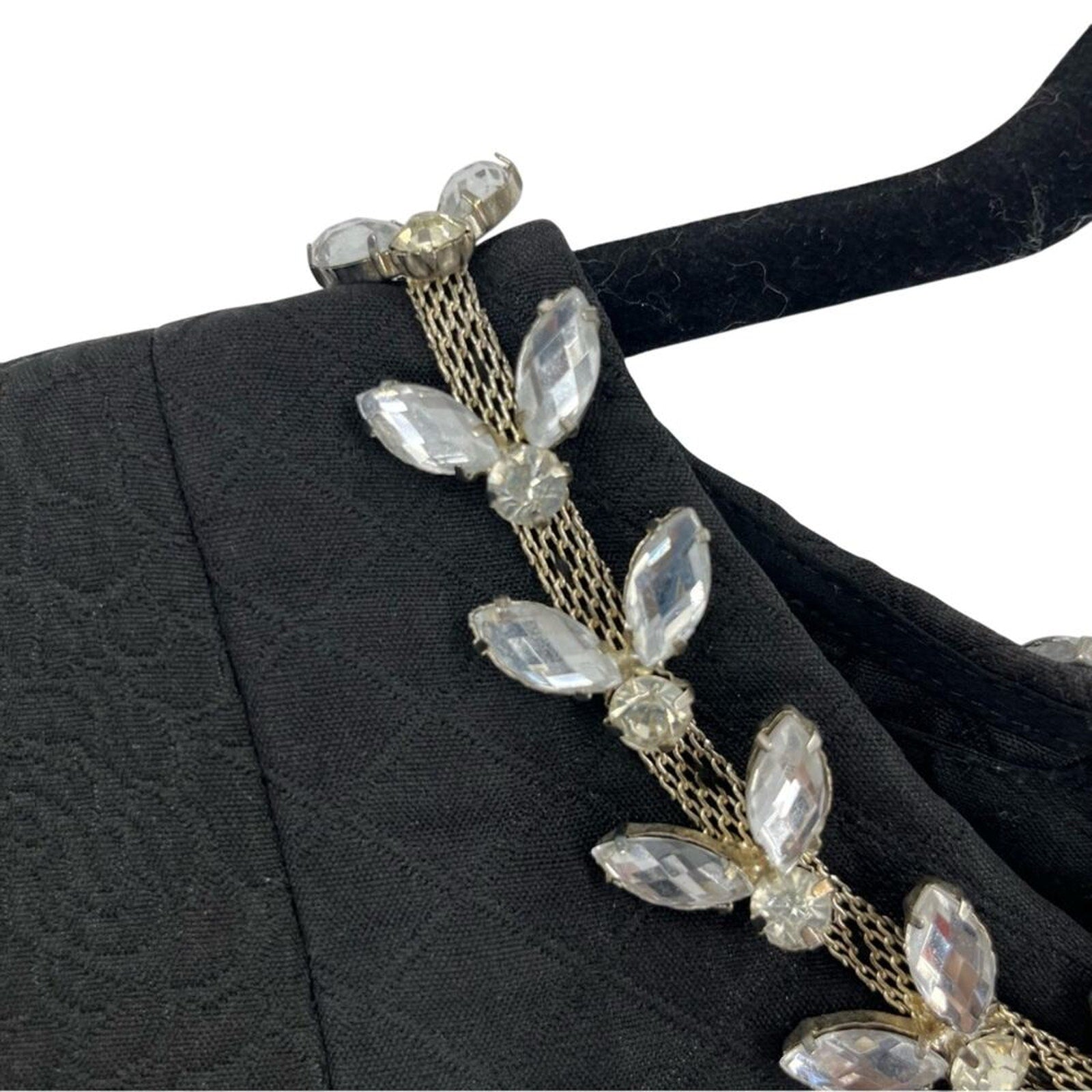 Romeo & Juliet Couture Embellished Black Top Medium