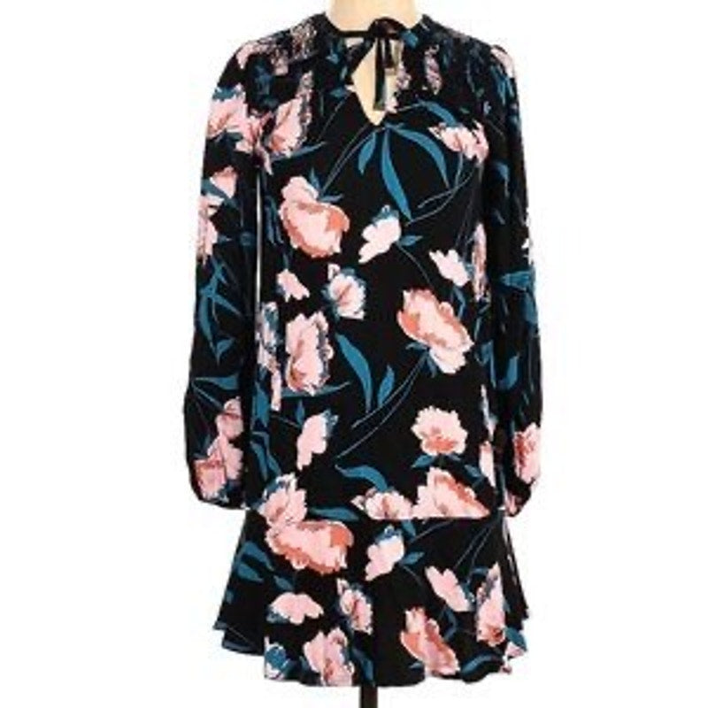 Just in 💫| Maeve by Anthropologie Women Ragonda Dress Floral Black Motif SZ 00