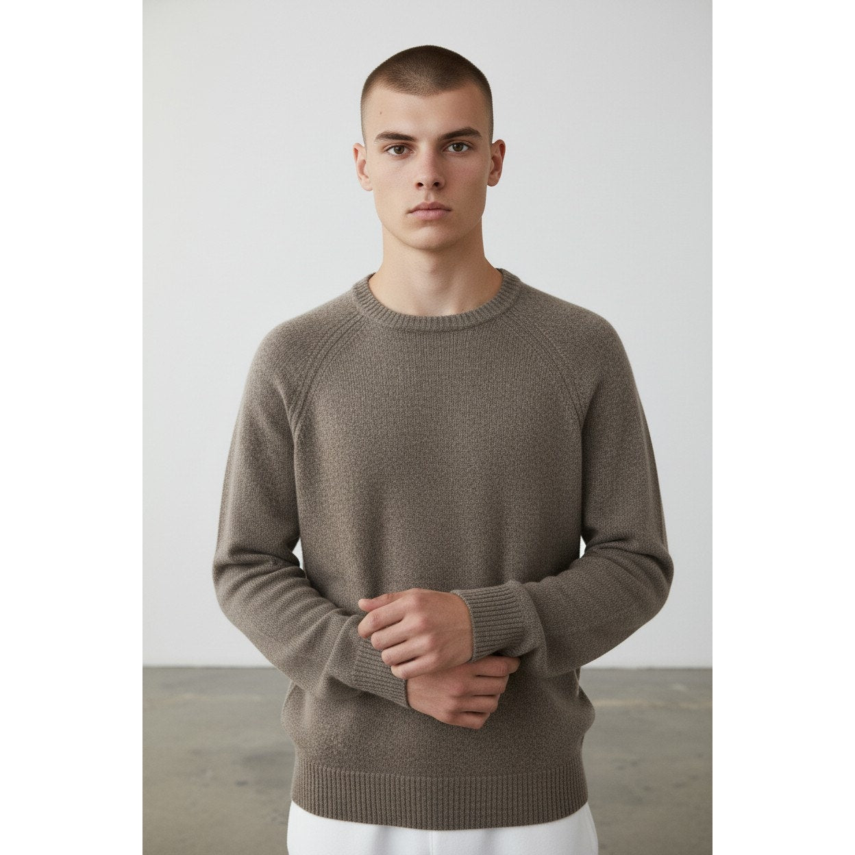 J.Crew XL Wool Blend Sweater Neutral Cozy Classic Old Money