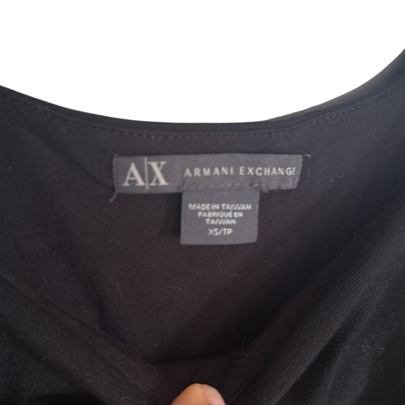 Armani Exhange Pleated Waist Applique Accent With Pockets Dress sz XS