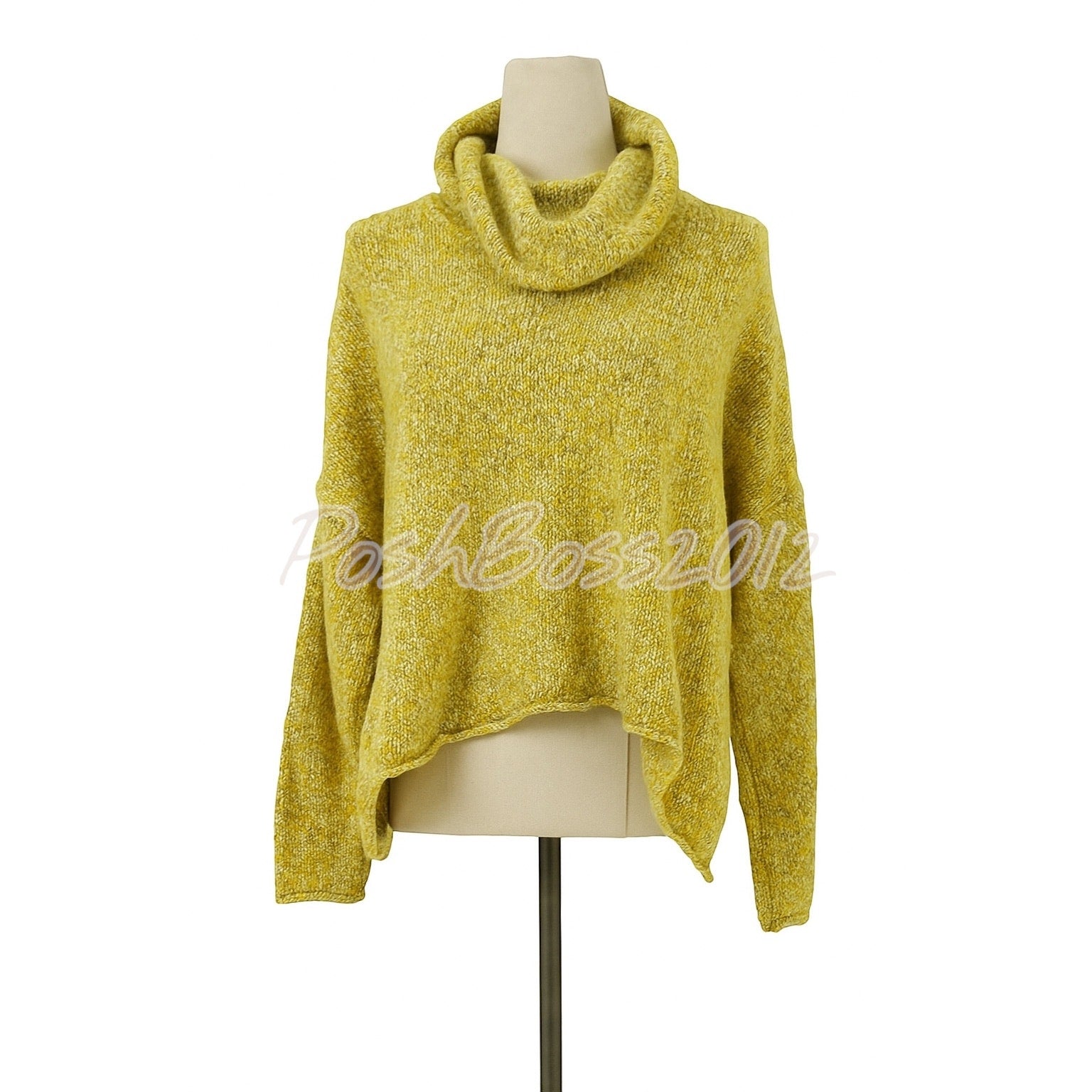 Chelsea & Theodore Cowl Crop Sweatshirt sz XS NWOT
