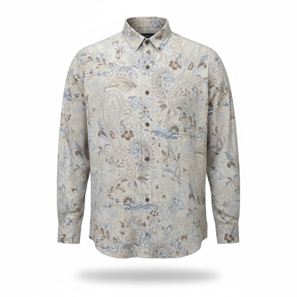 Tommy Bahama Paisley Button Down Shirt Men’s L Coastal Classic