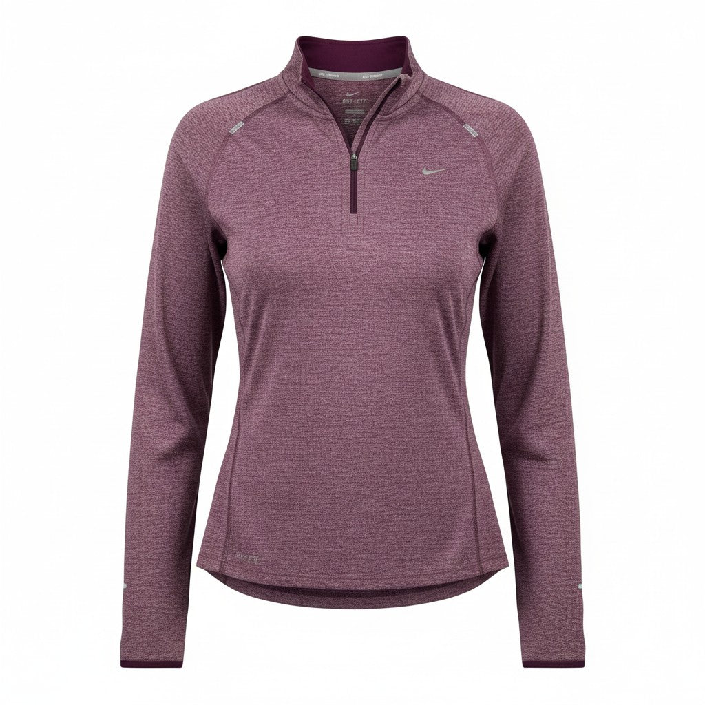 Nike Red Zip Up Thumb Hole Sweatshirt sz M