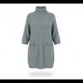 Elliatt Pleasure Cable Knit Turtleneck Sweater Dress sz XS