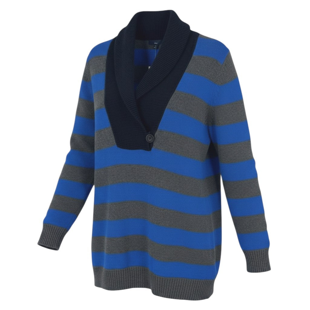 Gap Long Sleeve V-Neck Stripe 1/4 Sleeve Sweater NWT Women's SZ XXL