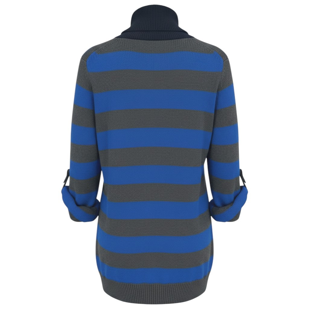 Gap Long Sleeve V-Neck Stripe 1/4 Sleeve Sweater NWT Women's SZ XXL