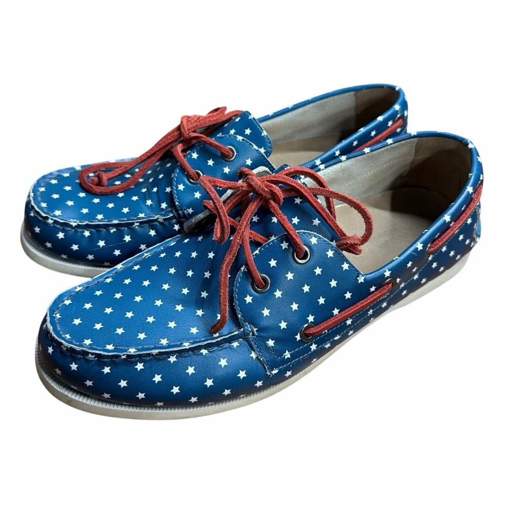 Froats Star Spangleds Boat Shoes 10.5 Americana Preppy