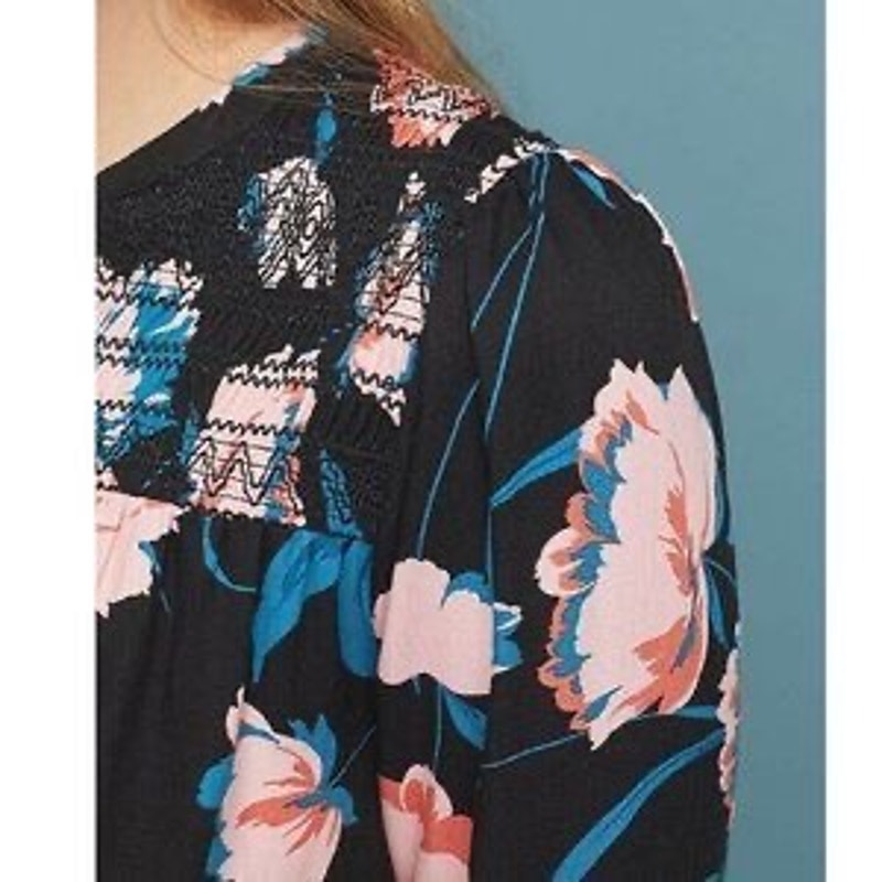 Just in 💫| Maeve by Anthropologie Women Ragonda Dress Floral Black Motif SZ 00