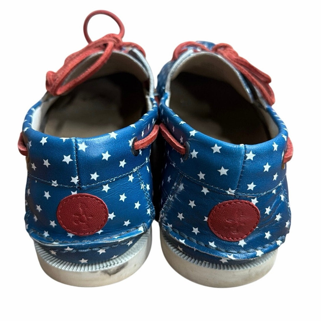 Froats Star Spangleds Boat Shoes 10.5 Americana Preppy