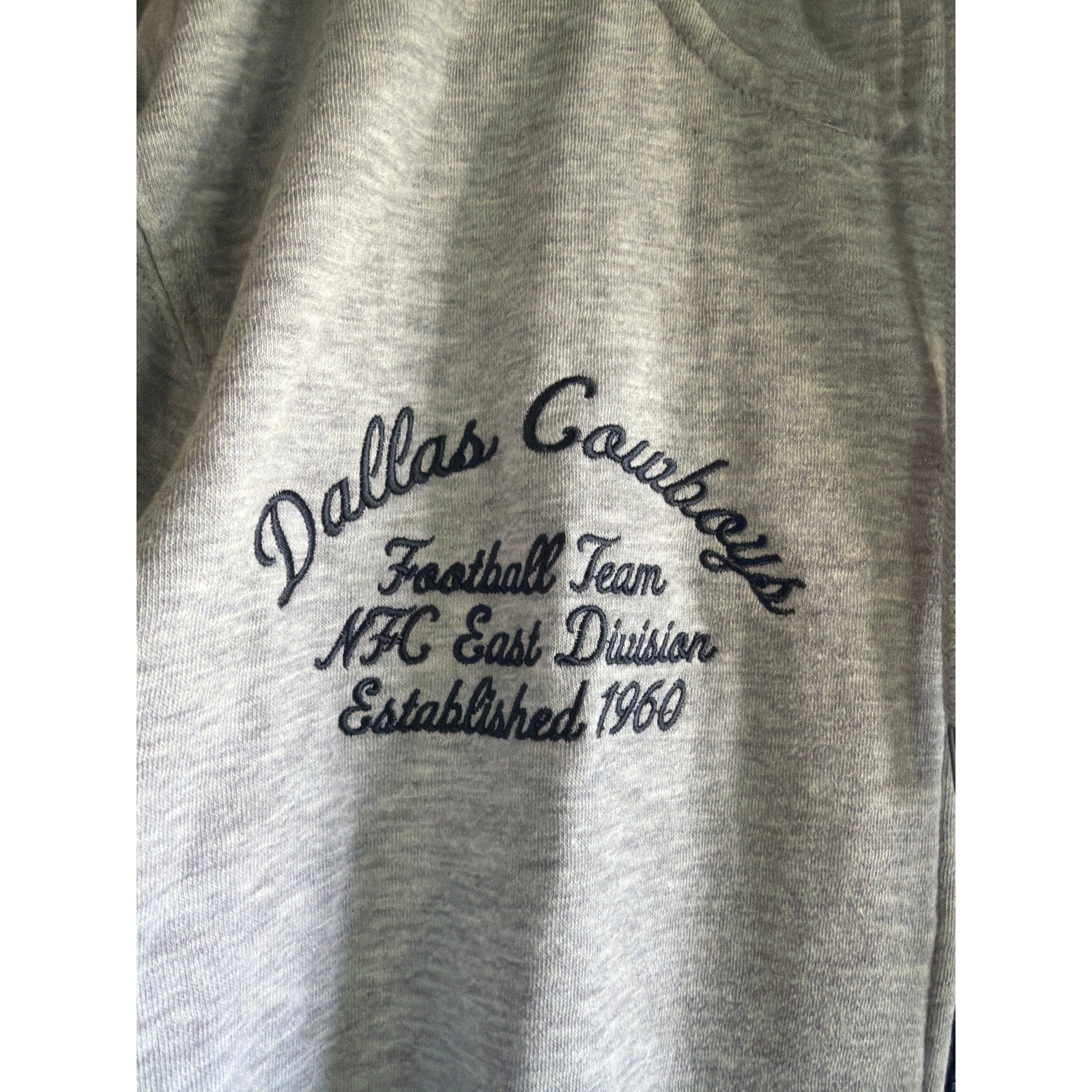 Dallas Cowboys NFL Zip Hoodie NWT Gray Football Team M