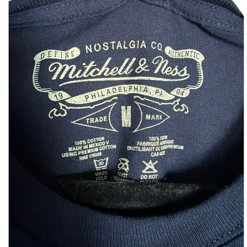 Mitchell & Ness Padres SD Logo Tee Navy MLB Streetwear Athletic New