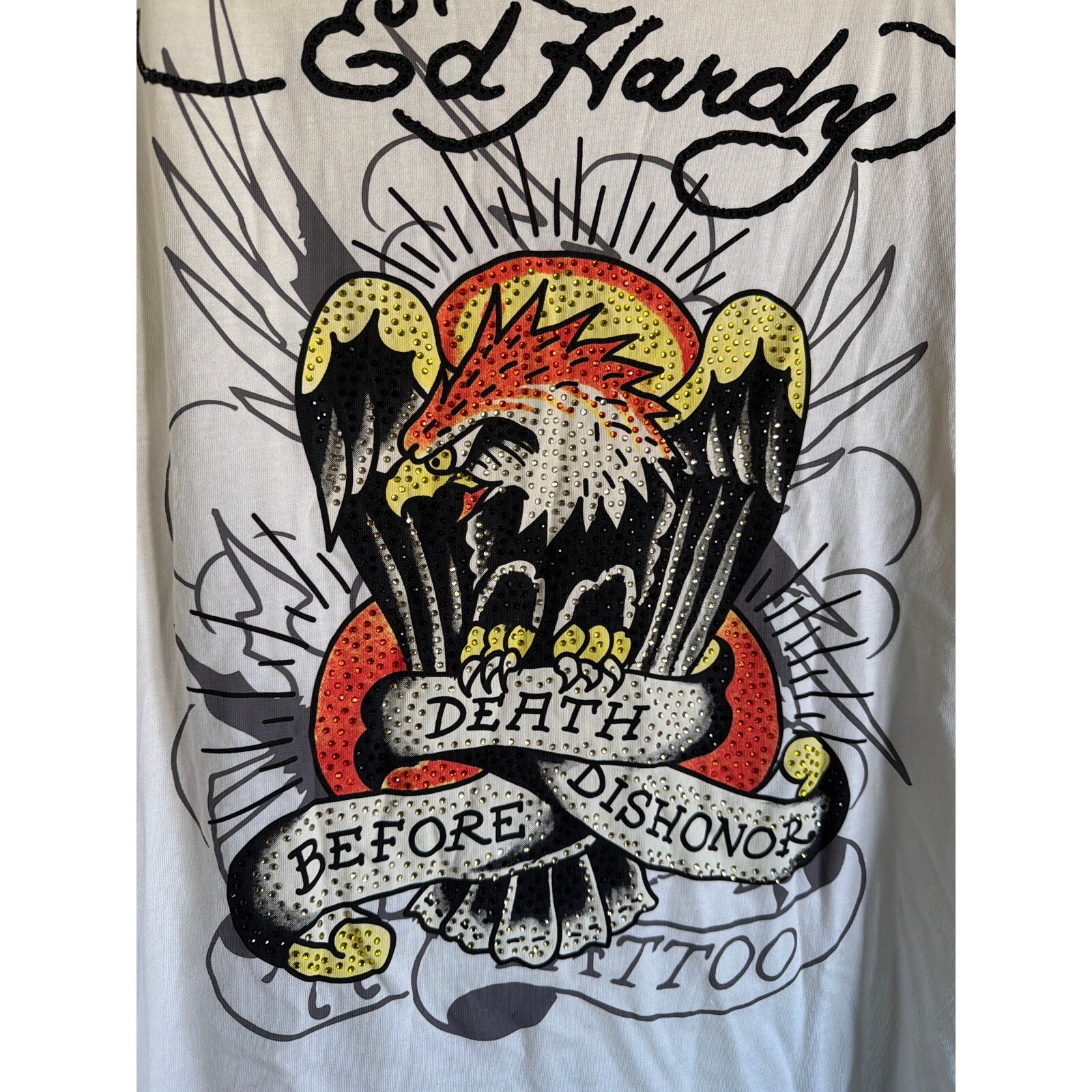 Ed Hardy Eagle Graphic Tee NWT Y2K Tattoo Streetwear Medium