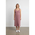Frye Mauve Sleeveless Henley Midi Dress