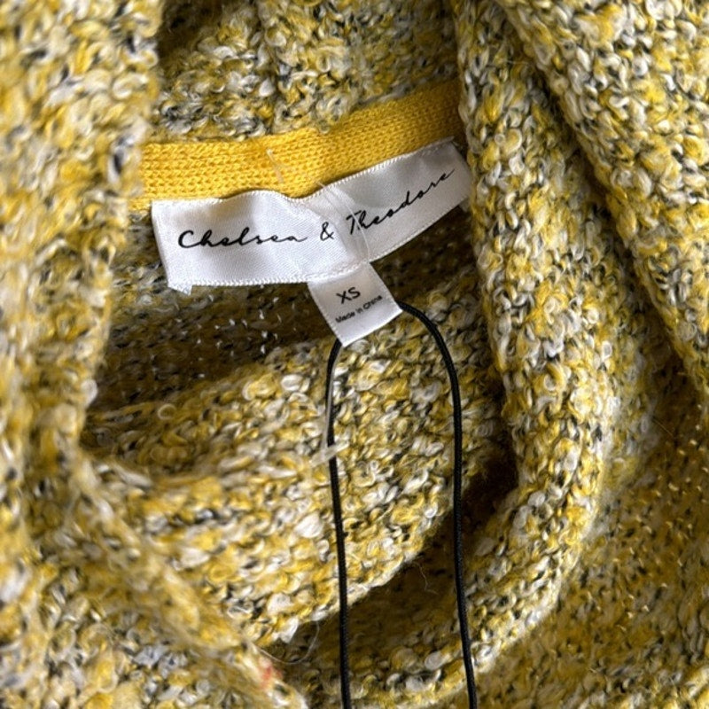 Chelsea & Theodore Cowl Crop Sweatshirt sz XS NWOT