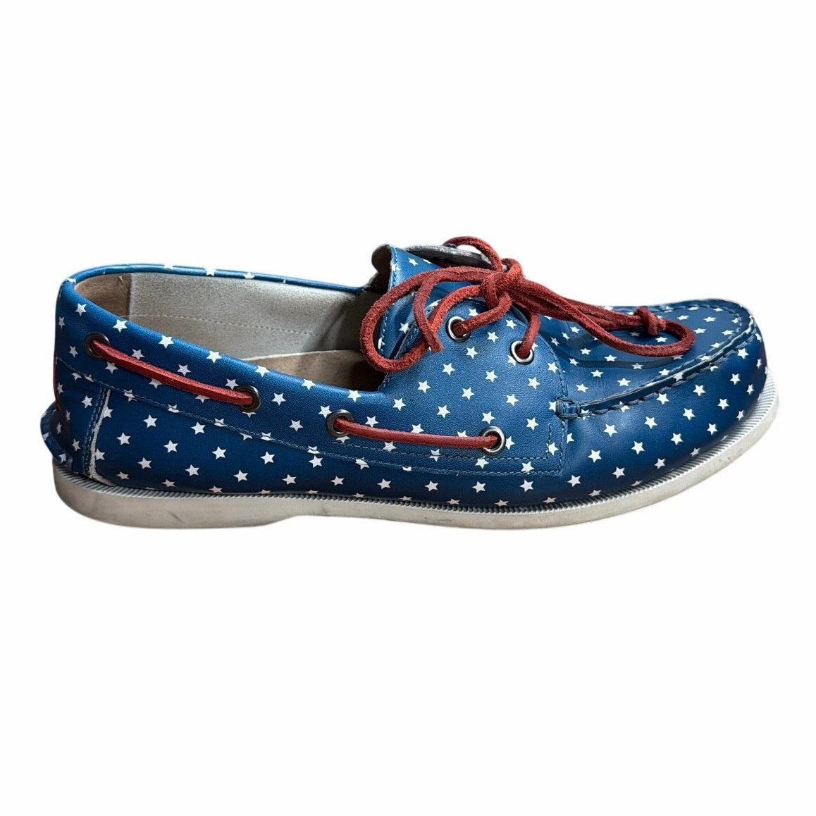 Froats Star Spangleds Boat Shoes 10.5 Americana Preppy